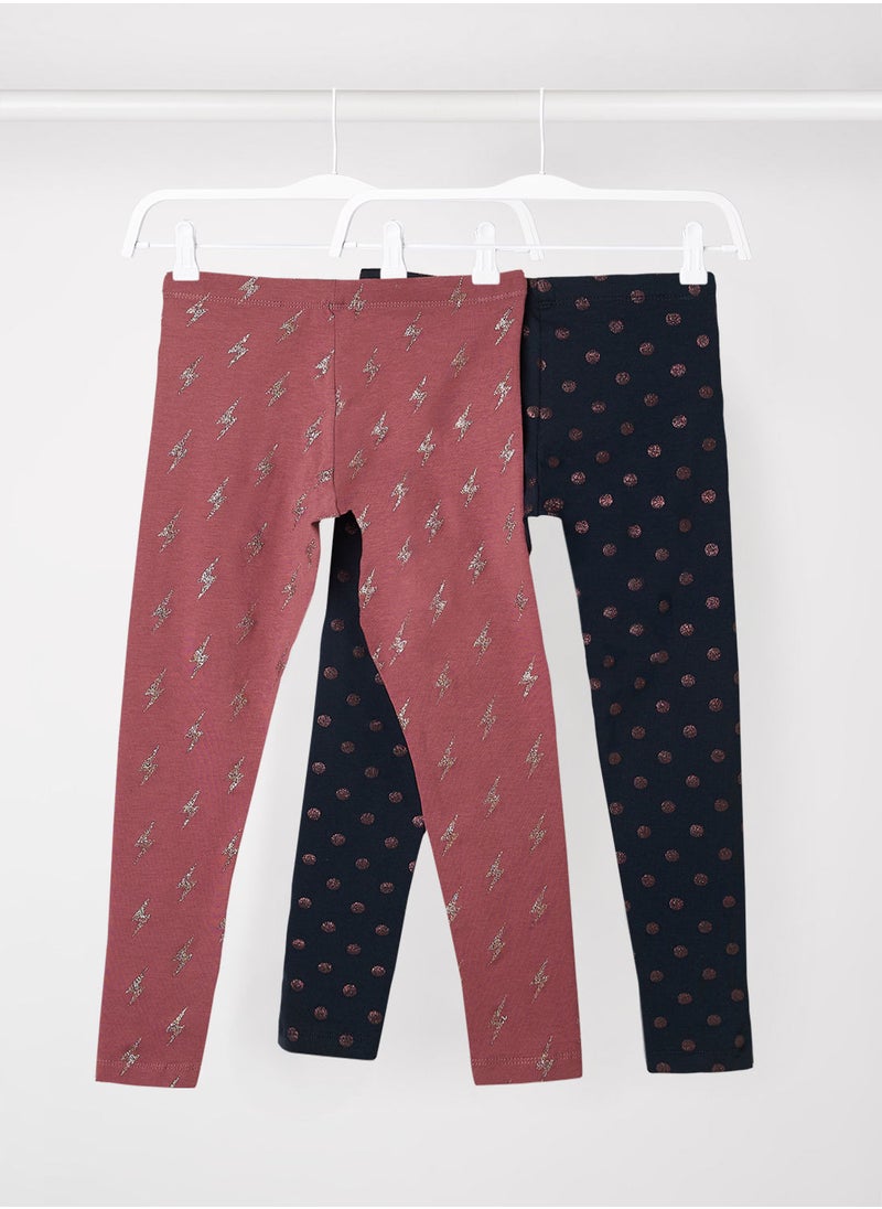 NAME IT - Teen All-Over Print Leggings (Pack of 2) - Image 1