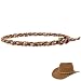 nemokamai Cowboy Hat Bands for Men Women Leather Hatbands Belt for CowboyWesternFedoraCowgirl Hats Multicolor - Image 2