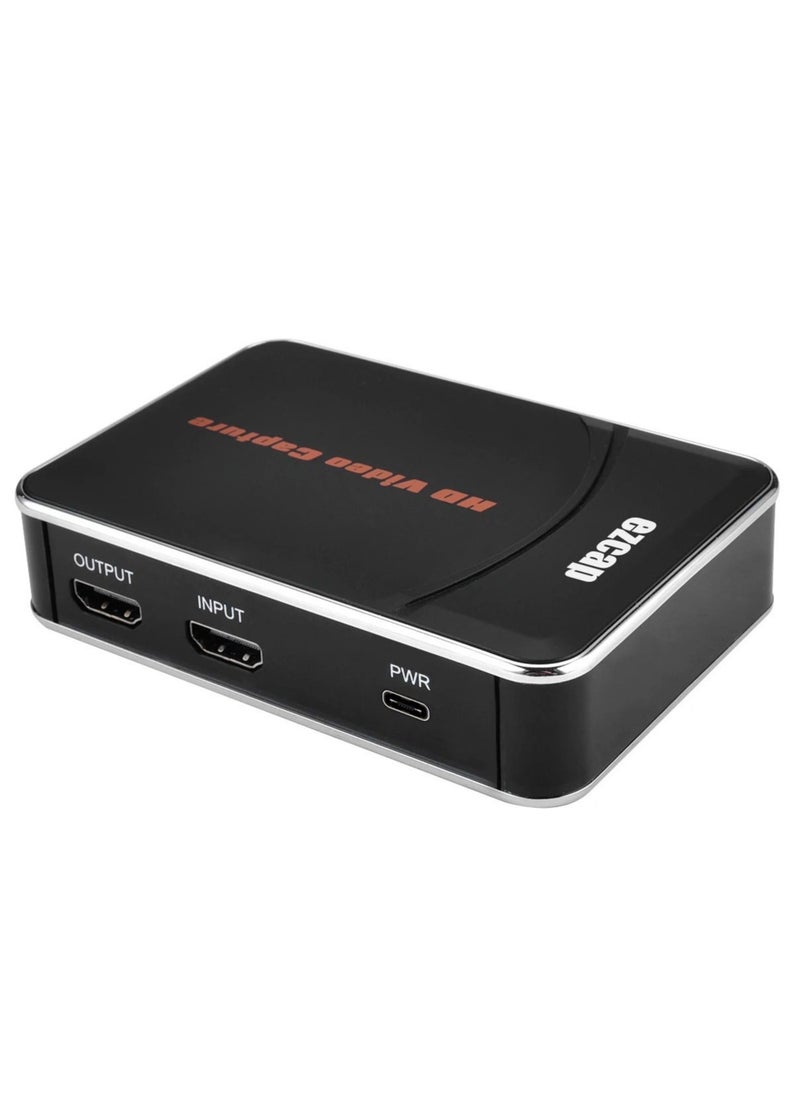 إزكاب - بطاقة التقاط الفيديو EZCAP 280HD HDMI لتسجيل الألعاب صندوق تسجيل فيديو بدقة 1080P و30 إطارًا في الثانية لجهاز Xbox PS3 PS4 بمدخل صوتي للميكروفون، إلى قرص USB، بدون الحاجة إلى جهاز كمبيوتر - Image 1