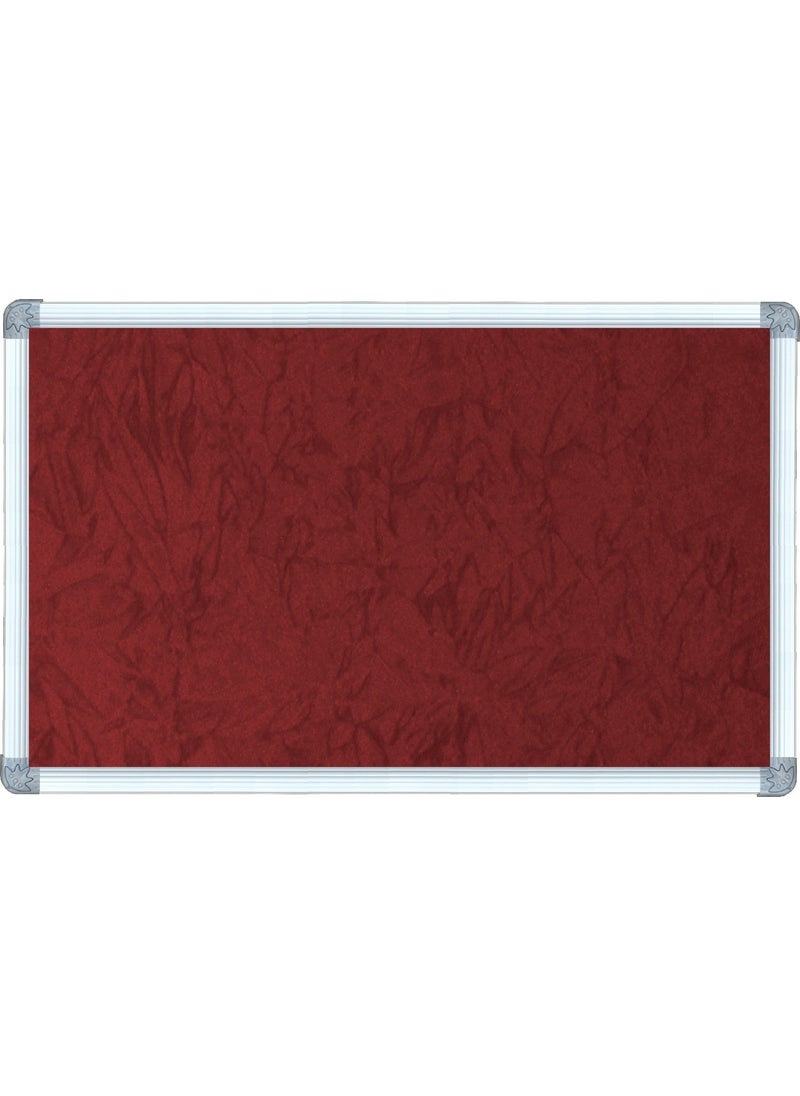 ABC - 90X120 Aluminum Frame Fabric Covered Panel - Burgundy with Fabric - Image 1