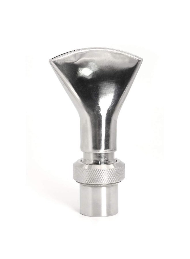 3/4" Stainless Steel Angled Fan Shaped Adjustable Water Fountain Nozzle Pond Spray Sprinkler Head - Image 1
