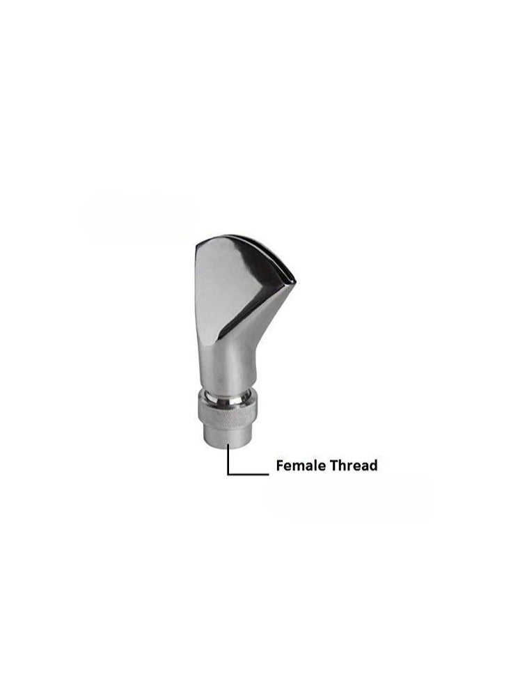 3/4" Stainless Steel Angled Fan Shaped Adjustable Water Fountain Nozzle Pond Spray Sprinkler Head - Image 2