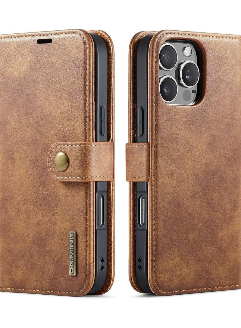 General 2-in-1 Detachable Magnetic Case Compatible with iPhone 16 Pro Max, Leather Wallet Case with 3 Card Slots, Shockproof Case for iPhone 16 Pro Ma  - Image 1