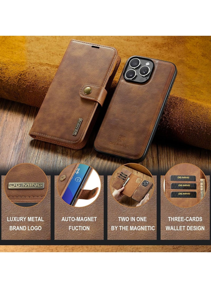 General 2-in-1 Detachable Magnetic Case Compatible with iPhone 16 Pro Max, Leather Wallet Case with 3 Card Slots, Shockproof Case for iPhone 16 Pro Ma  - Image 5