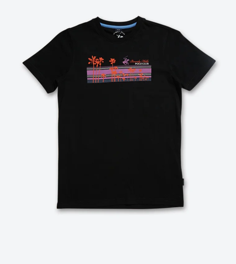 Palm Tree Lane Graphic Short Sleeve Casual Tee