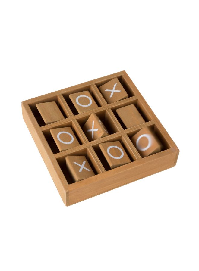 Wooden Tic-Tac-Toe Spinning Board Game - Image 3