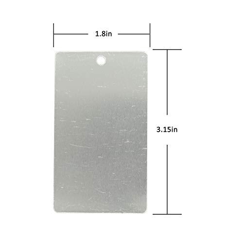 StayMax Aluminum Plant Label Tree Tags Garden Label Tag Outdoor Metal Label Stamping Blanks 25 Pack - Image 2