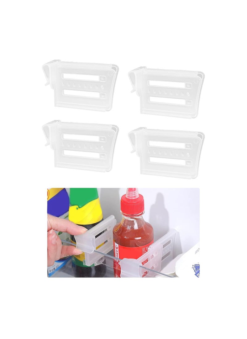 SGMSC SGMSC 4 PACKS refrigerator dividersrefrigerator dividers for shelvesPlastic Refrigerator Dividers OrganizerExpandable from 2543 inches drawer dividers for refrigerator drawerKitchen Storage  - Image 1