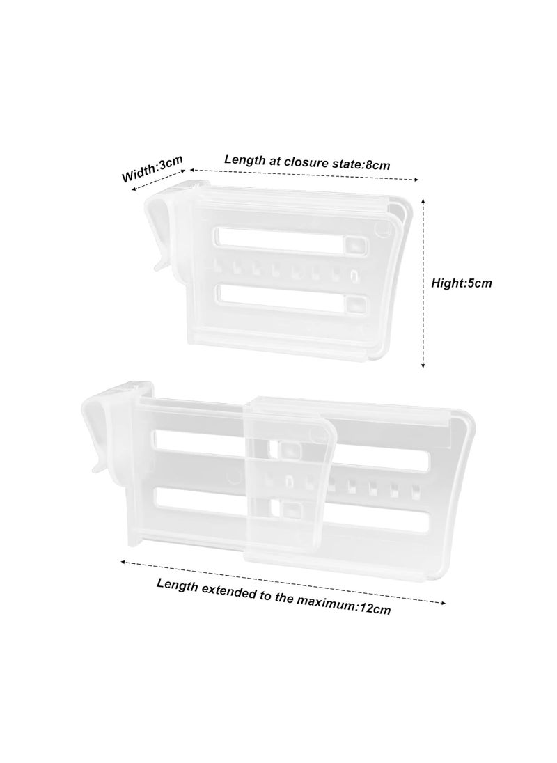 SGMSC SGMSC 4 PACKS refrigerator dividersrefrigerator dividers for shelvesPlastic Refrigerator Dividers OrganizerExpandable from 2543 inches drawer dividers for refrigerator drawerKitchen Storage  - Image 3