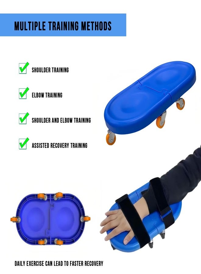 bibahala Detachable Multifunction Shoulder Rehab Desk Skateboard, Household Arm Elbow Rehabilitation Assisting Exercise Equipment, 360° Roating pulley for Rotator Cuff Recovery, Improve Flexibility Stretching - Image 3