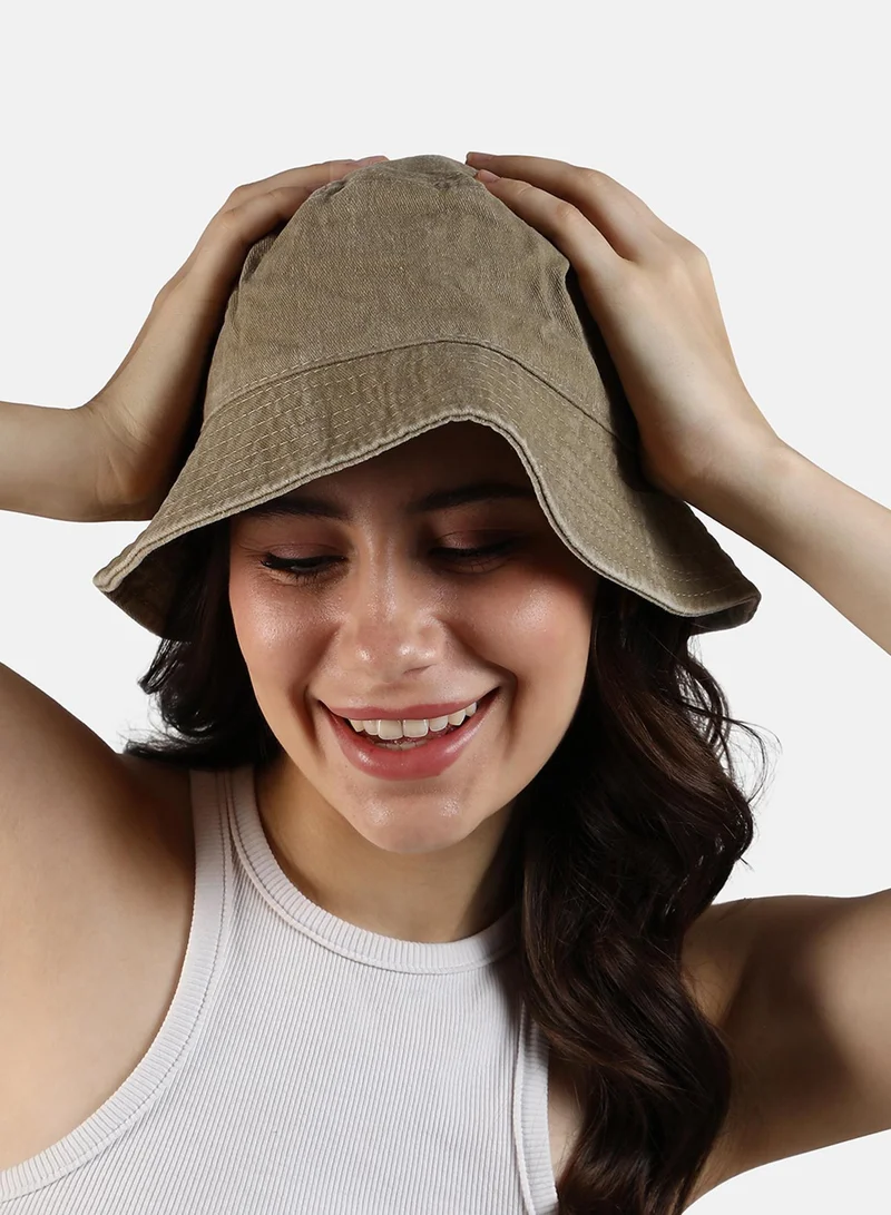 Haute Sauce Solid Bucket Hat - Brown