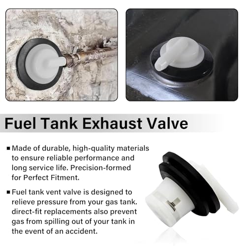 NIULPFZTK 2PCS Fuel Tank Vent Valve, Gas Tank Vent Rollover Valve with Grommet Seal Kit 5360058 for Jeep Cherokee XJ Wagoneer, Comanche MJ, Grand Cherokee ZJ, Wrangler YJ - Image 4