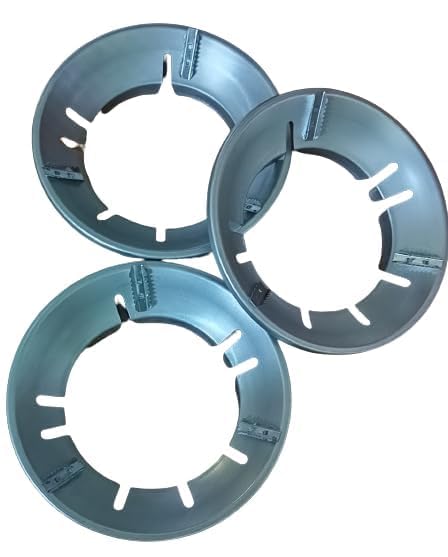 Kayru Gas Saver Burner Stand Gas Chula Burner Gas Saver Stand Jali Ring Fire Windproof Energy Saving Gas Chula Support Stand 4 Legs Supported For Indian Gas 07Mm Pack Of 3 Metal - Image 1