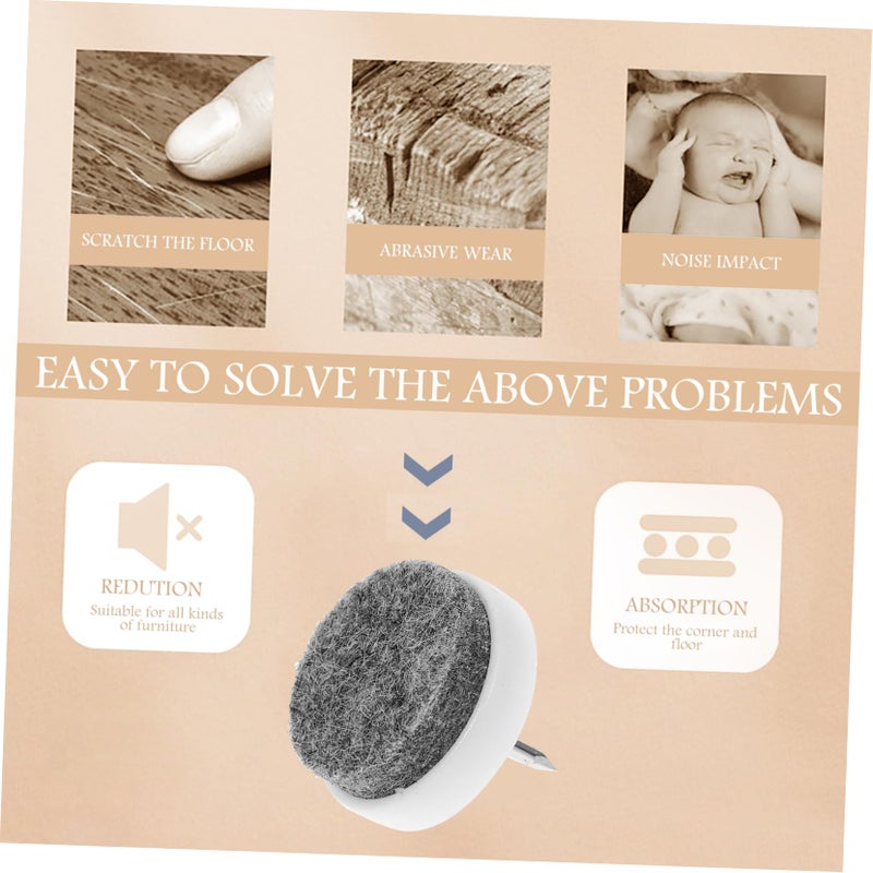 10Pcs Furniture Pads For Chair And Table Legs Floor Protectors Reduce Noise Protect Hardwood Floors - Image 3