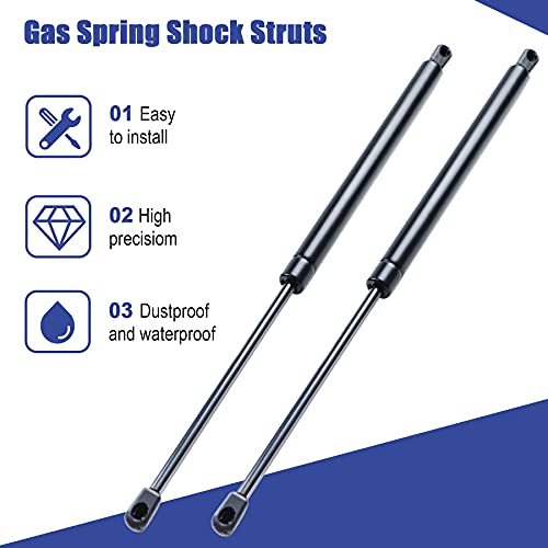 Hurotoms 16" 45Lbs/200N Gas Spring Shocks Struts Lift Support for Hydraulics Piston Lid Stay for Camper Shell Leer ARE ATC Truck Topper Rear Window Truck Cap Canopy Door - Image 3