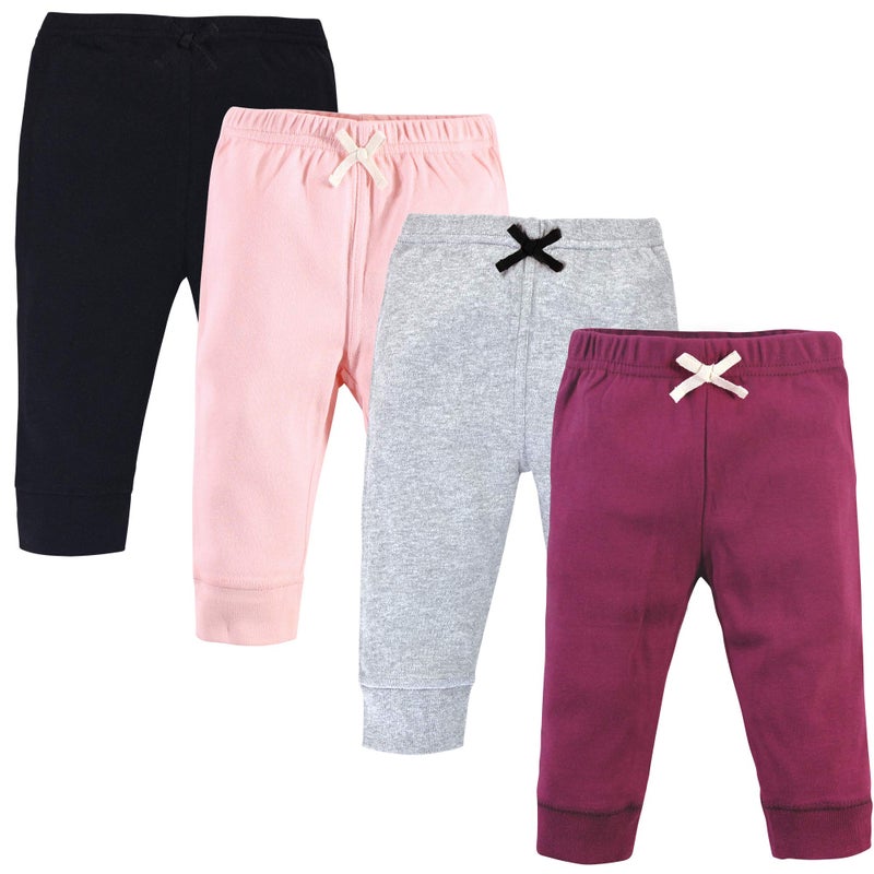 Touched by Nature Touched by Nature Unisex Baby Organic Cotton Pants Pink Burgundy 5 Toddler