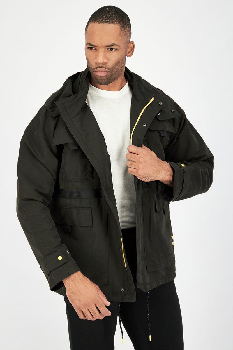 PUMA Men Sportswear Fit Long Sleeve Plain Bomber Jacket, Black  - Image 1