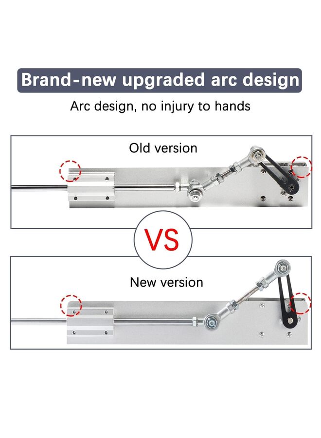 ترقية محرك قوي ترددي خطي 120 دورة في الدقيقة عزم دوران عالي شوط قابل للتعديل 30-150 مم / 1.18-6 بوصة مع مصدر طاقة تبديل 24 فولت - Image 4