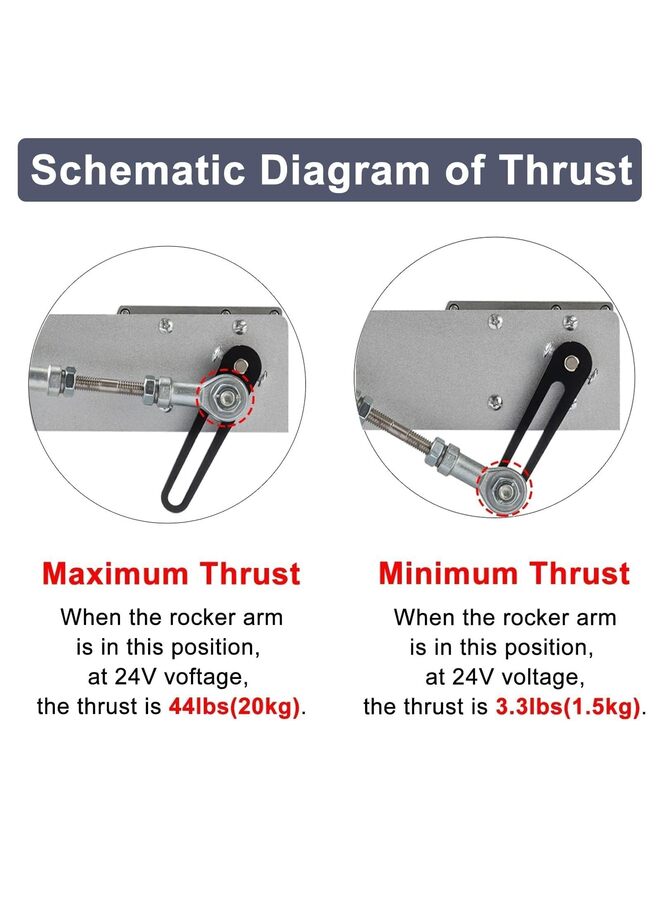 ترقية محرك قوي ترددي خطي 120 دورة في الدقيقة عزم دوران عالي شوط قابل للتعديل 30-150 مم / 1.18-6 بوصة مع مصدر طاقة تبديل 24 فولت - Image 3