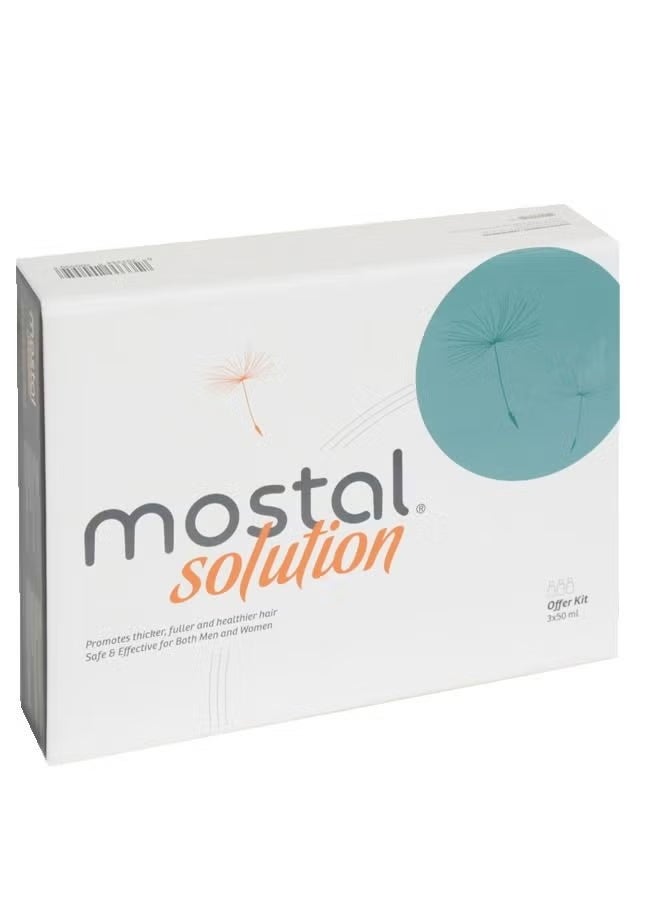 Derma Pella Mostal Hair Loss Solution Kit 3 X 50 ml - Image 1