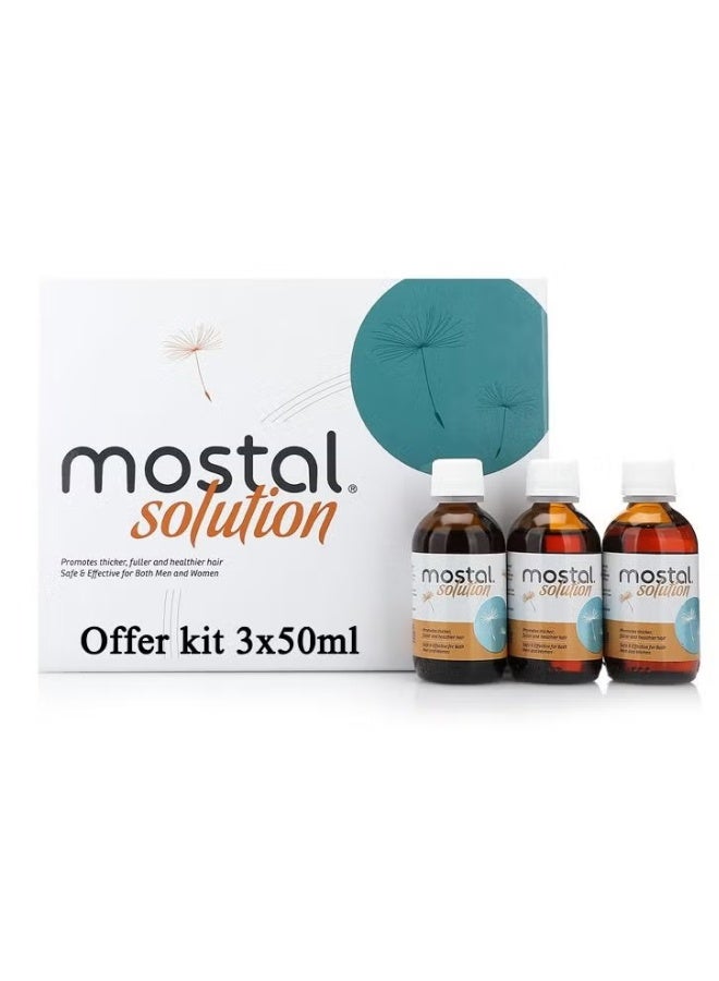 Derma Pella Mostal Hair Loss Solution Kit 3 X 50 ml - Image 2