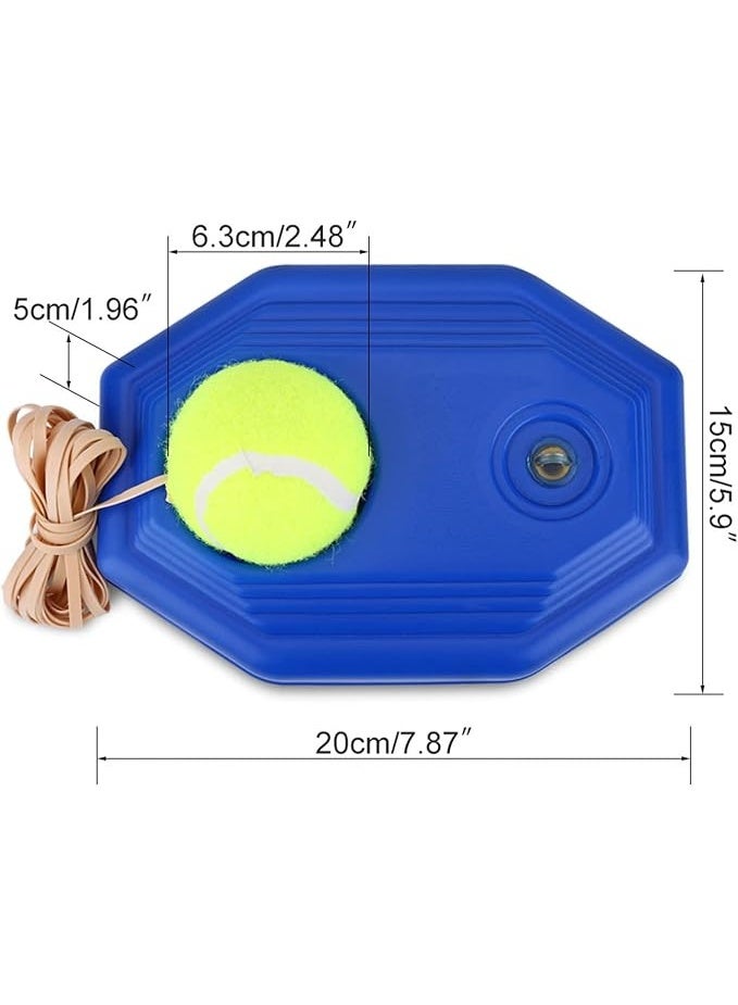 مجموعة قاعدة كرة تنس، جهاز تدريب خلفي متين لكرة التنس مع حبل مطاطي مرن للتدريب الفردي - Image 2
