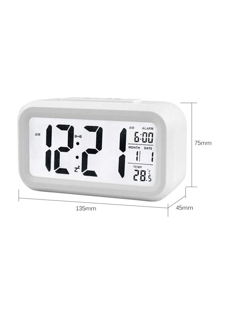 BLOOMING TIME - Time and Temperature Alarm Clock ，Sensor Touch Alarm Clock for Kids Technology Light On Backlight - Image 1