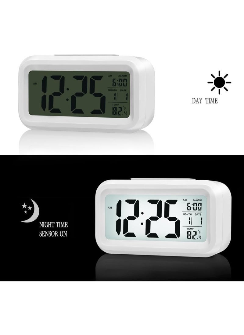 BLOOMING TIME - Time and Temperature Alarm Clock ，Sensor Touch Alarm Clock for Kids Technology Light On Backlight - Image 1