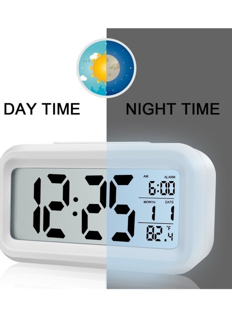 BLOOMING TIME - Time and Temperature Alarm Clock ，Sensor Touch Alarm Clock for Kids Technology Light On Backlight - Image 1