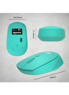lecoo Lenovo WS202 Wireless 1200DPI 4-Button Optical Mouse Turquoise  - Image 5