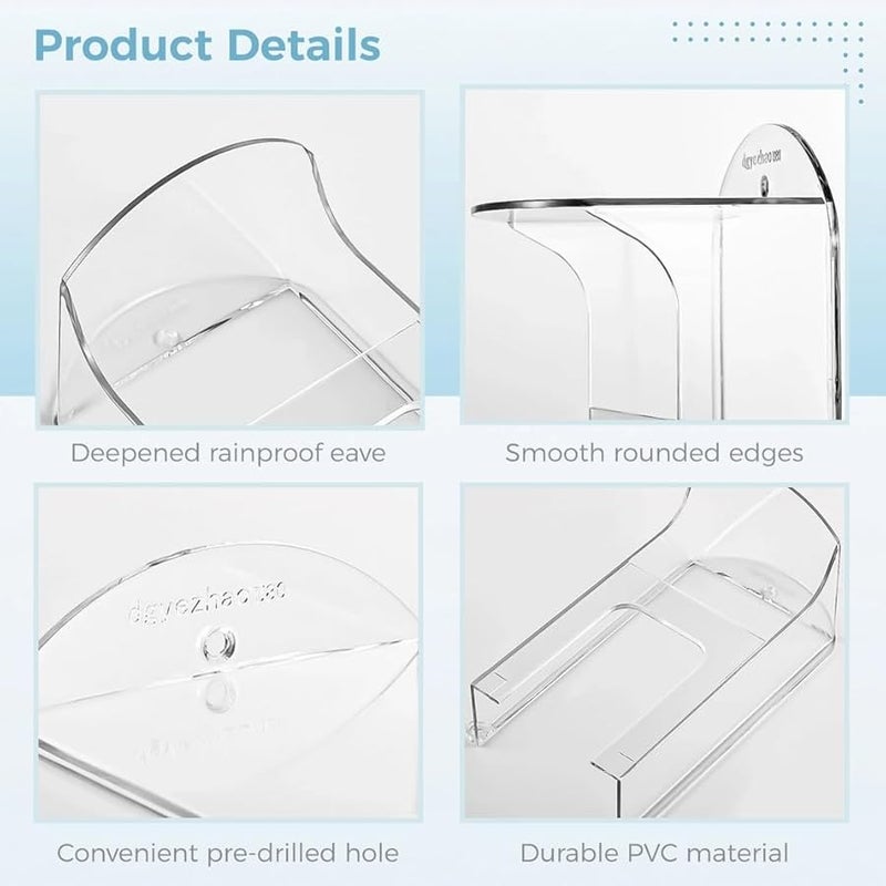 Transparent Rainproof Doorbell Cover Weatherproof Shield For Ring Video Doorbell Models 1 2 3 4 Pro - Image 4