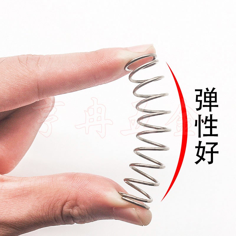 304 Stainless Steel Compression Spring Wire Diameter 0.2-1.5Mm Return Force Elastic Yellow High Pressure Shock Absorption Spring Compression Stainless Steel - Image 3