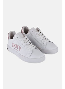 DKNY Women Abeni Arch Lace Up Casual Shoes, White  - Image 1