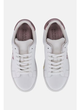 DKNY Women Abeni Arch Lace Up Casual Shoes, White  - Image 2