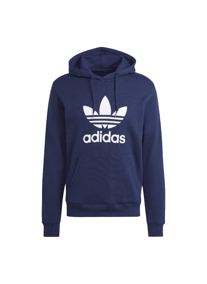 اديداس اوريجينالز adidas TREFOIL HOODY Blue Originals Men SWEATSHIRTS