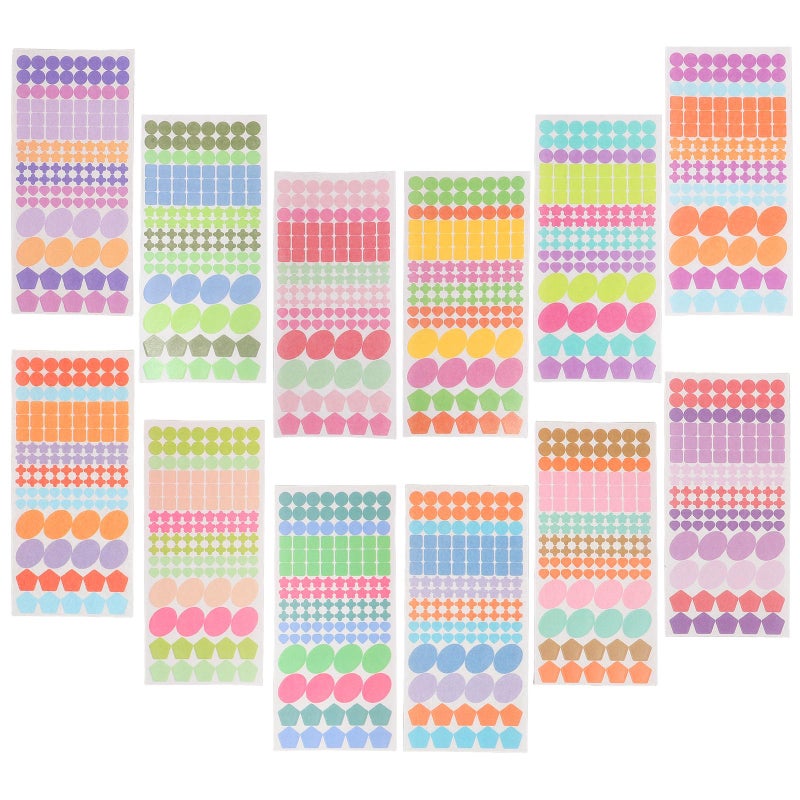 Vintage Washi Stickers Set 12 Sheets Japanese Geometric Decorative Paper Decals for Scrapbooking Journaling DIY Crafts - Image 2