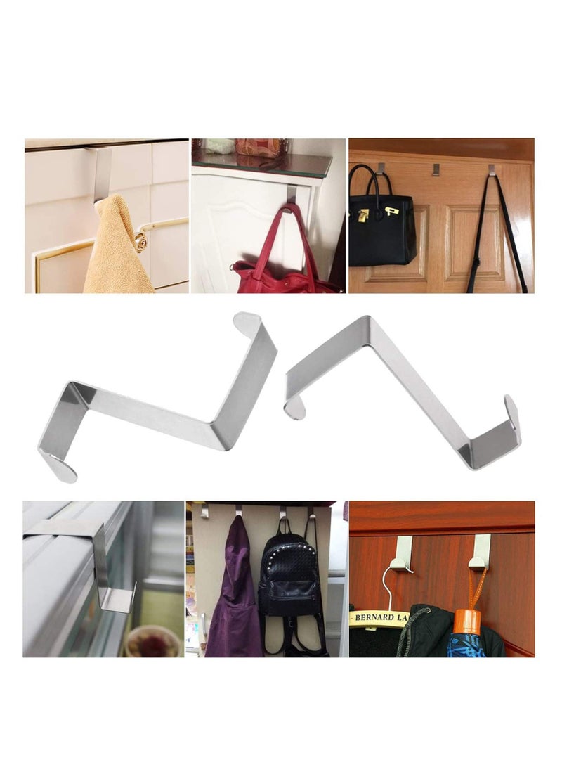 Barakah Bathroom Hook, Towels Over Door Hooks Over Door Hanger for Coat Stand, Towel, Clothes Coat Hooks for Bedroom, Clothes Hangers Helps for Tidy Rooms and Saves, 8PACK - Image 2