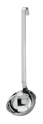 RÃ¶sle Rosle 10009 Stainless Steel Hooked Handle Ladle with Pouring Rim Serving Spoon 