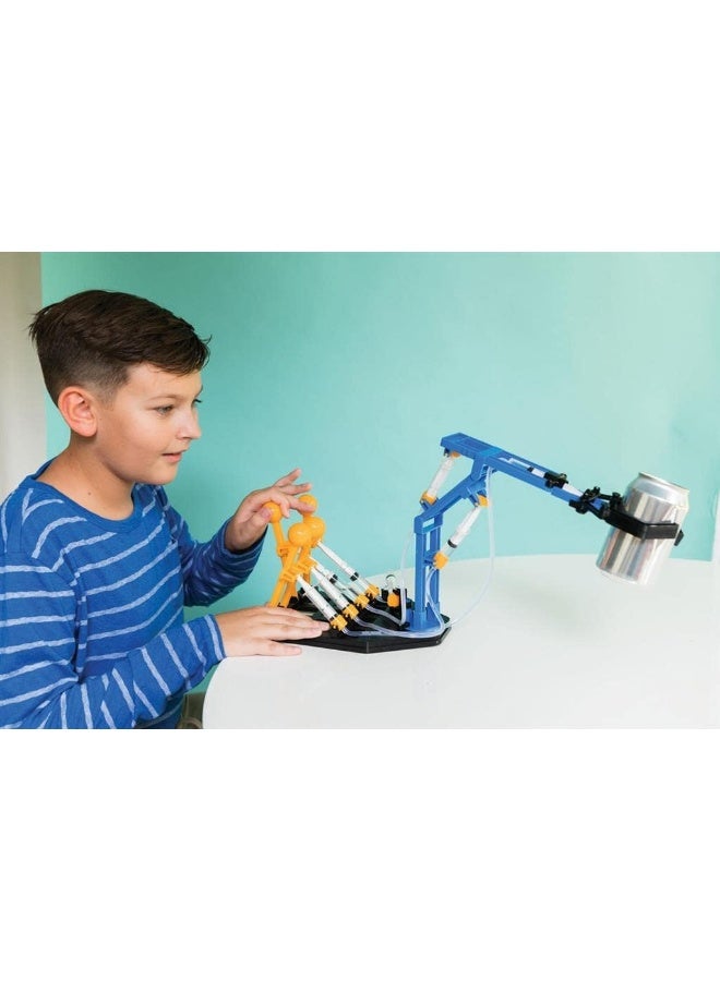 4m ذراع الروبوت الهيدروليكي 4M KidzLabs – بناء ذراع روبوتي يعمل بالطاقة من ضغط الماء | مجموعة هندسية STEM عملية للأطفال من عمر 8 سنوات فما فوق / 00-03427 - Image 4