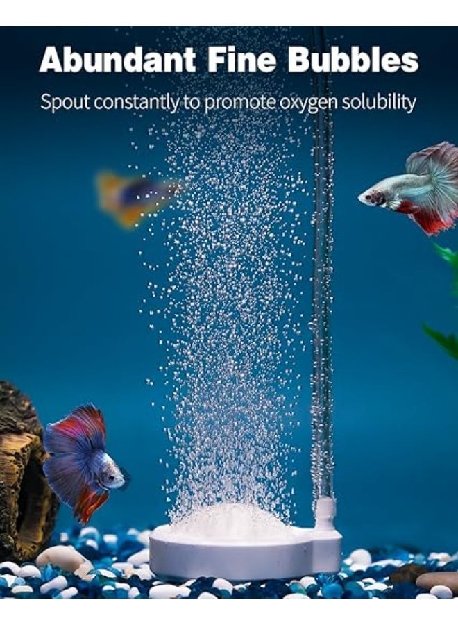 Huangxin 2PCS Aquarium hemisphere air stone suitable for air pump fish tank air stone disc bubble round micro bubble release tool oxygen diffuser suitable for fish tank barrel small pond and DWC system - Image 4