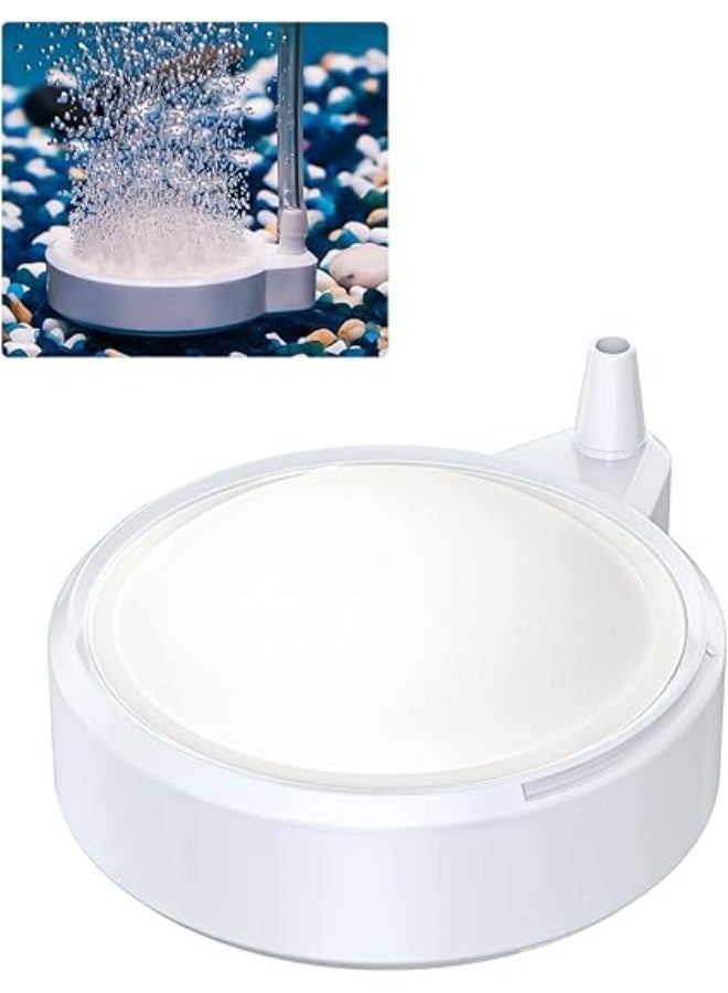 Huangxin 2PCS Aquarium hemisphere air stone suitable for air pump fish tank air stone disc bubble round micro bubble release tool oxygen diffuser suitable for fish tank barrel small pond and DWC system - Image 3