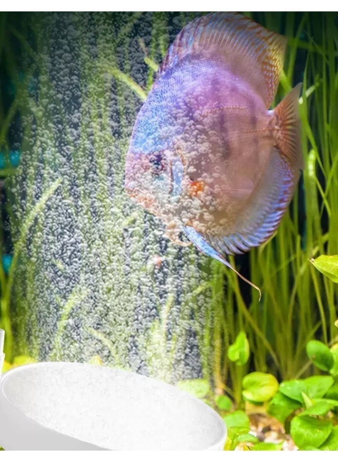 Huangxin 2PCS Aquarium hemisphere air stone suitable for air pump fish tank air stone disc bubble round micro bubble release tool oxygen diffuser suitable for fish tank barrel small pond and DWC system - Image 2