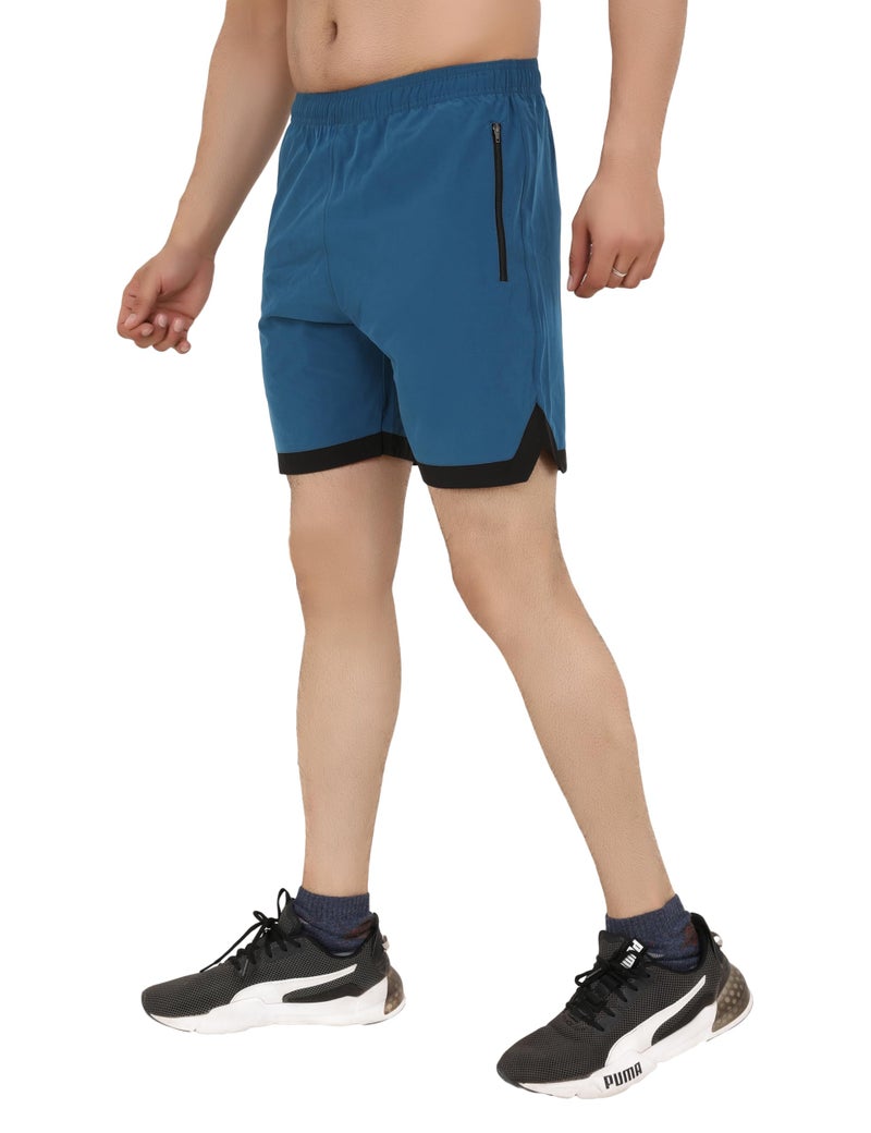 GYMIFIC Athletic Shorts for Men with Pockets and Elastic Waistband Quick Dry Activewear (XXL, T.Blue) - Image 4