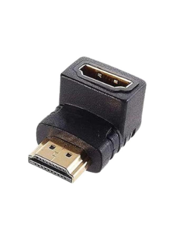 Generic 90 Degree Hdmi Right Angle Adapter M/F Gold Plated For 1080P 3D Tv Lcd Hdtv 