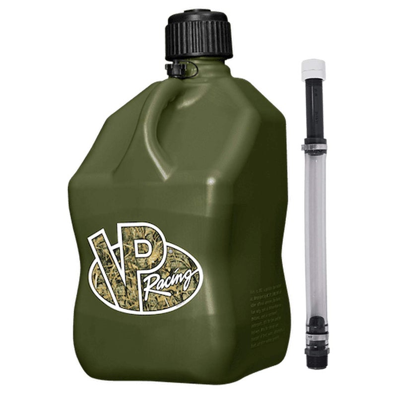 VP Racing 3846CA 55 Gallon Motorsports Jug Camo Square wHose