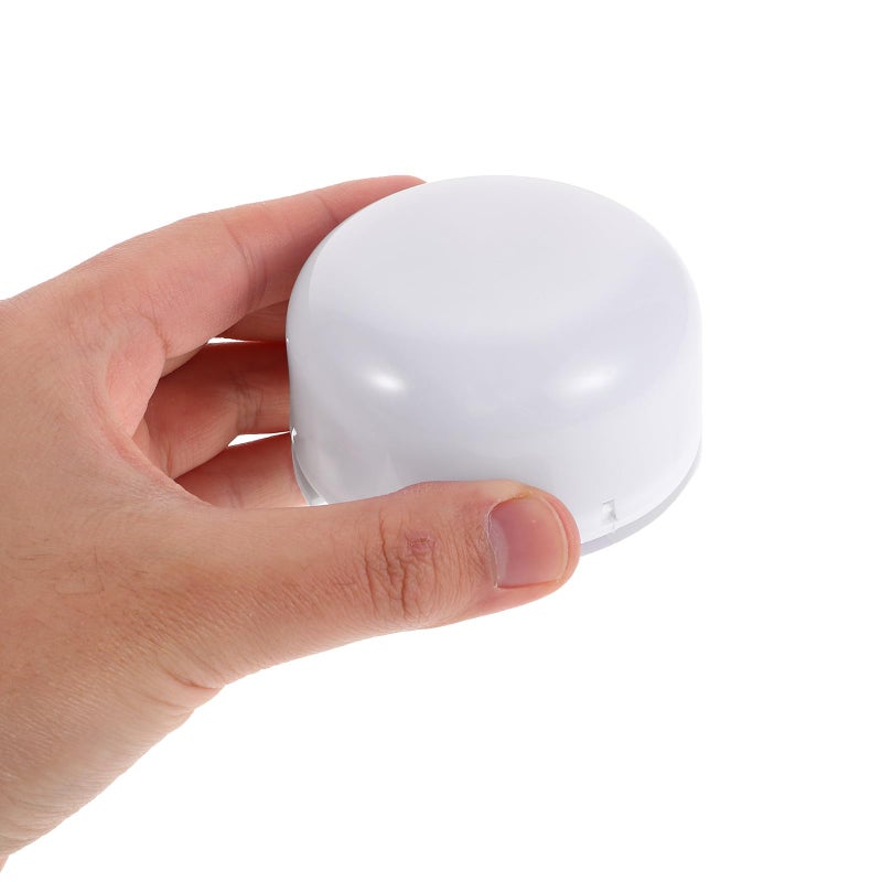 White Round LED Touch Activated Lamp Base Portable Nightlight Stand For Home Display - Image 4