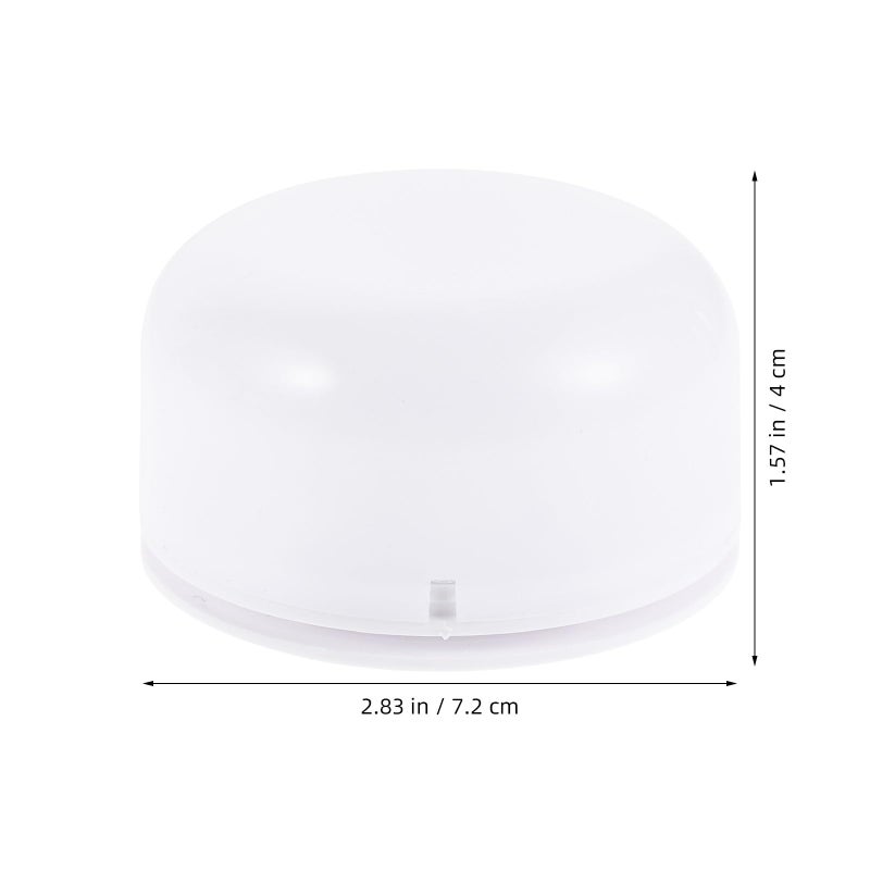 White Round LED Touch Activated Lamp Base Portable Nightlight Stand For Home Display - Image 3