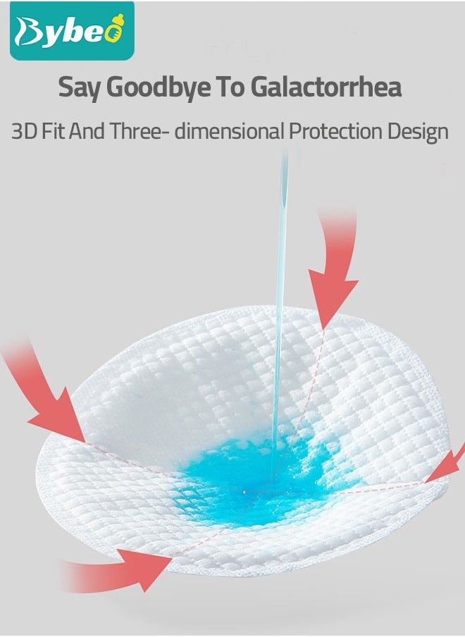 Bybeo - 100-Pieces Disposable Nursing Pads Ultra Thin And Extra Absorbent Vented Leak Proof Nozzle Pad Essentials, Portable And Individually Wrapped - Image 1