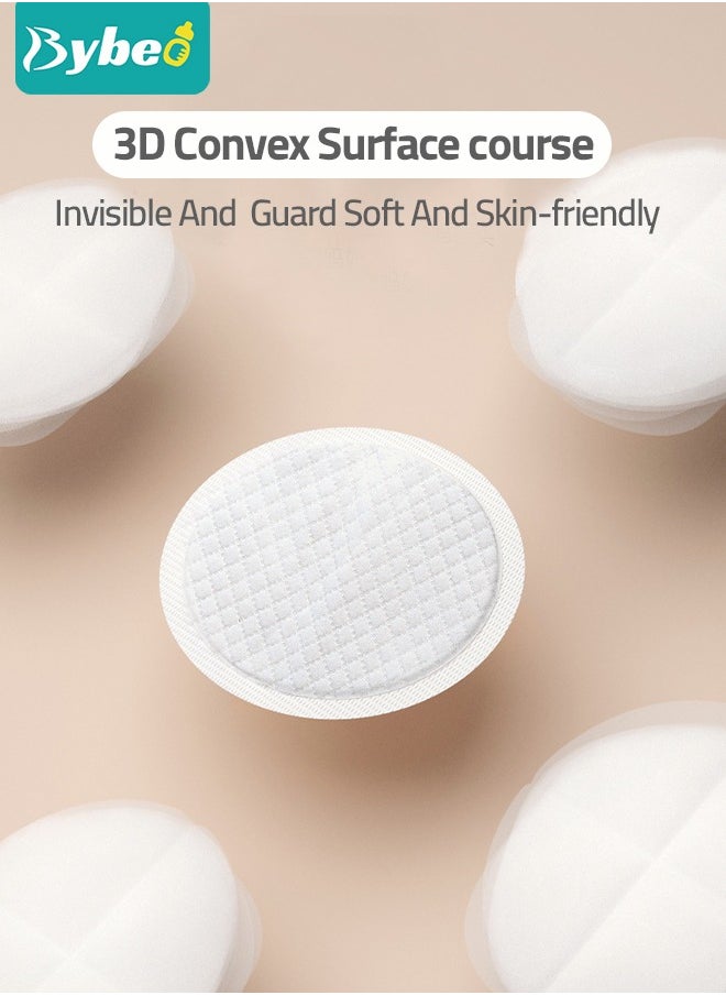 Bybeo - 100-Pieces Disposable Nursing Pads Ultra Thin And Extra Absorbent Vented Leak Proof Nozzle Pad Essentials, Portable And Individually Wrapped - Image 1