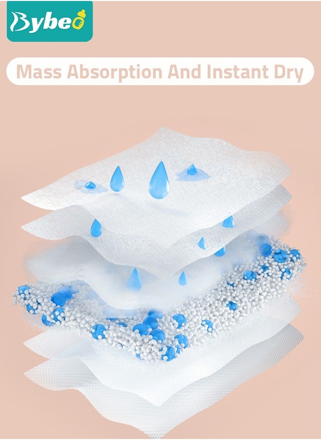 Bybeo - 100-Pieces Disposable Nursing Pads Ultra Thin And Extra Absorbent Vented Leak Proof Nozzle Pad Essentials, Portable And Individually Wrapped - Image 1